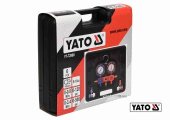 Набір для обслуговування систем кондиціонування YATO: для групи R-134A, 6 шт [6]