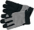 YATO Рукавиці робочі чорно-сірі YATO : для сенсорних екранів, штучна шкіра +бавовняний трикотаж, роз