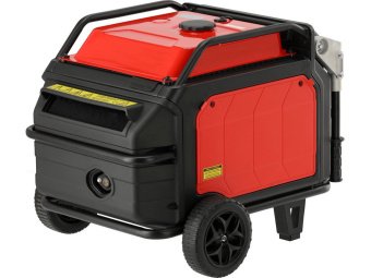 Генератор струму бензиновий інверторний YATO: P= 5 кВт, U= 230 В (AC) і 12 В 8,3А (DC), бак- 22,4 л