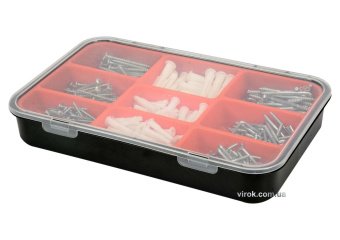 VOREL Шурупи, гаки з різьбою та дюбелі , набір 290 шт.  | 24112