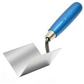 Мастерок штукатурний для внутрішніх кутів сталева з нержавіючим покриттям 110х75х75мм Favorit