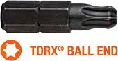 USH Насадка викруткова Industry TORX T25K x 25 мм BallEnd заокруглена, Уп. 5 шт. | UUSE0012996