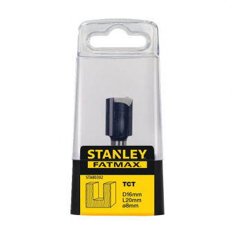 STANLEY STA80302 Фреза по дереву FatMax, ТСТ пазова D=16 мм, L=20 мм, цанга 8 мм, бокс