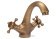 FALA Змішувач води для умивальника "RETRO BRONZE 1" з 2-ма вентлями  | 75827