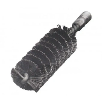 Щетка ерш 57х100х160 мм. с наружной резьбой W1/2. стальная проволока. двойная спираль LESSMANN