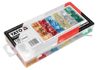 YATO Запобіжники автомобільні YATO STANDARD, по 20 шт. для струмів 5, 10, 15, 20, 25, 30 А, 120 шт  