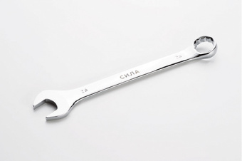 Ключ рожково-накидной полированный CrV 26мм СИЛА
