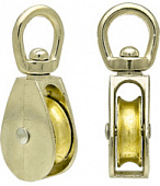 Блок одинарный для каната Ø 4 мм 1/2 " никель