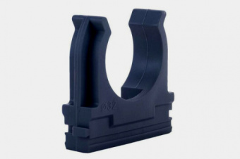 Клипса для гофры черная 25мм (пач 50шт) APRO