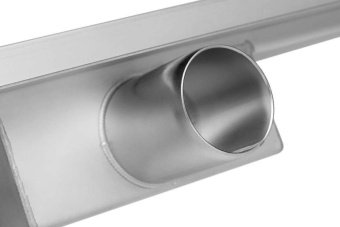 Трап підлоговий лінійний з нержавіючої сталі FALA WET-DRY; 70х 7х 2 см, сифон- 52 мм [6]