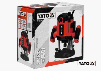 YATO Фрезер ручний мережевий YATO : 2100 Вт, цанга Ø= 8, 12 мм, хід- 55 мм  | YT-82380