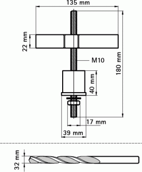 Walraven BIS Складной дюбель М10х180 мм