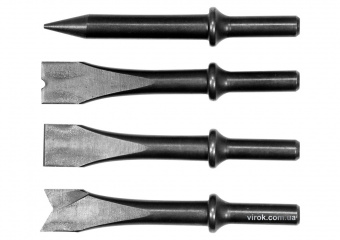 YATO Долота і зубила l= 120 мм YATO до пневматичного молотка YT-0990 і 81133, компл. 4 шт.  | YT-099