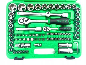 Автомобильный набор инструментов 1/4", 1/2" 108ед. (6-гр.) TOPTUL GCAI108R