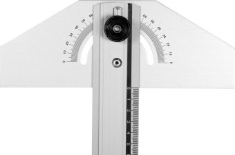 VOREL Кутник установний алюмінієвий : l= 400 мм, 2 сторони 0-90°, з метричною шкалою  | 18355