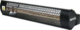 YATO Обігрівач інфрачервоний кварцовий YATO, ел.-мереж- 230 В, 2000 Вт, діапазон- 12-18м²  | YT-9953