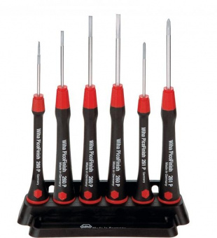 Wiha W00503 Набор отверток PicoFinish шлиц 6 предметов (SL 1,5 x40 2,0 x40 2,5 x50 3,0 x50, PH 00x40