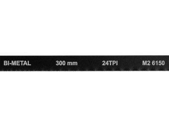 Полотно різал до ножівки по металу BI-мет VOREL М2 CrV6150, 300х12,6х0,65 мм, 24 зуби/1" паков. 10шт