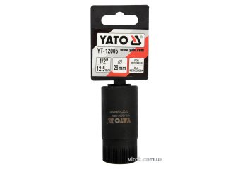 Насадка-ключ до форсункових камер двигуна "MERSEDES" YATO: квадрат- 1/2", Ø- 28мм, l=58мм, Cr-V [15]