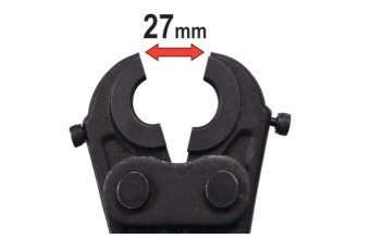 YATO Прес-кліщі для труб PEX-AL.-PEX і PERT YATO; l= 42 см, розвід губ- 25 мм. з насадк U-тип 16/20/