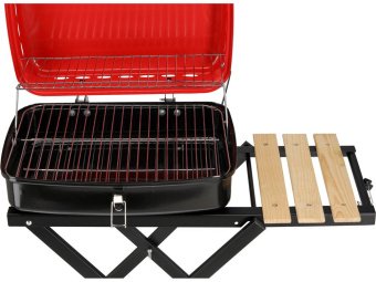 Гриль вугільний з розкладним столом LUND, решітка- 45х 34 см, з 2 колесами; 74х 42х 79 см [1]