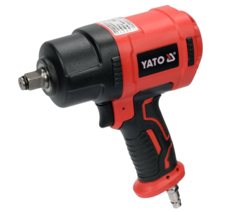 YATO Гайковерт ударний пневматичний YATO : квадрат 1/2", F=1560 Nm, спожив. повітря- 184 л/хв  | YT-