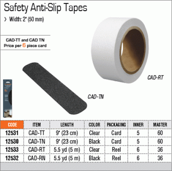 CAD-RN Truper Лента противоскользящая, черная 50мм х 500