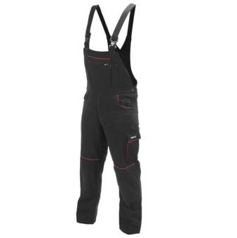 YATO Комбінезон робочий COMFY YATO розмір S, чорно-червоний, 9 кишень, 100% бавовна  | YT-79250