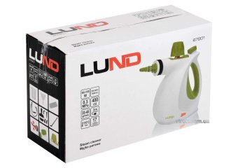 LUND Пароочисник мережевий : 1 кВт, ємність- 400 мл, макс. t= 110 °С, 17 насадок  | 67201