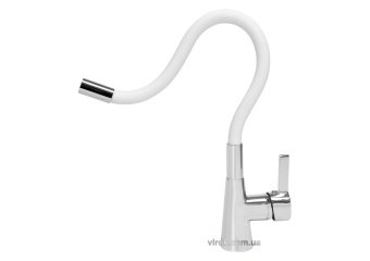 FALA Змішувач води "FLEXIBLE" для раковини з гнучкою білою лійкою  | 75706