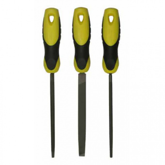 STANLEY 0-22-445 Набор напильников 150 мм с драчевой насечкой (треугольный, плоский, круглый)