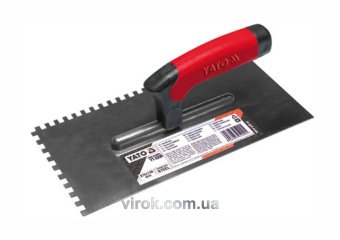 YATO Терка гладилка зубчата YATO : 270х130 мм, зуб 8х8 мм. нержавіюча  | YT-5203