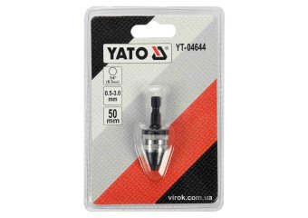 YATO Патрон для дриля YATO : HEX-1/4", Ø=0.5-3 мм, L= 50 мм, металевий  | YT-04644