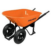 TRUPER CAR-82 Тачка будівельна двухколісна з посиленою пневматичною шиною 16" (ND), 118 літрів.