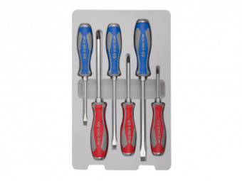 KING TONY Набор отверток в коробке, силовые, 6 предметов | 30206MR