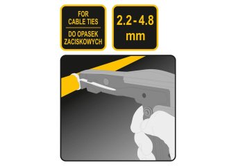 VOREL Пістолет для затягування і обрізки нейлонових стяжок : 2.2-4.8 мм  | 73875