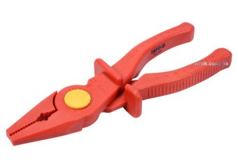 YATO Плоскогубці комбіновані YATO Хр-Ван l=200 мм діелектрично ізольовані до 1000 В  | YT-21191