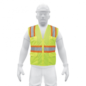 TRUPER CHS-700V Жилет сигнальний, зелений, двошаровий