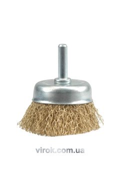 VOREL Щітка - крацовка ЧАШКА з стержнем Ø-50мм  | 06987