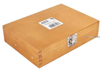 Набір фрез AEG зі шпінделем Ø= 8 мм, в деревяному футлярі, 12 шт