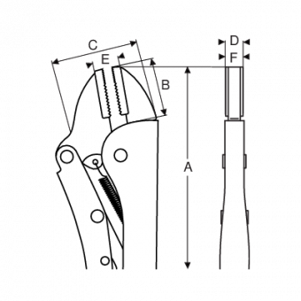 BAHCO 2958-250 Тиски ручные c прямыми губками 250мм; ремонтные работы, производство.