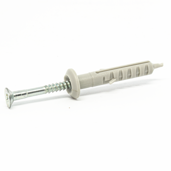 Распорный дюбель для быстрого монтажа 6х 60 бортик грибок 100 шт // НЕЙЛОН