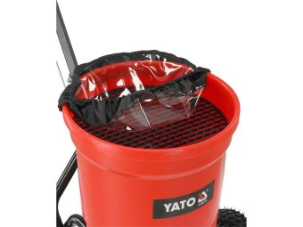Сівалка і розкидач на 2-х колесах ротаційна YATO бункер- 23 л макс. вага- 25кг зона дії- 3,05-3,66 м