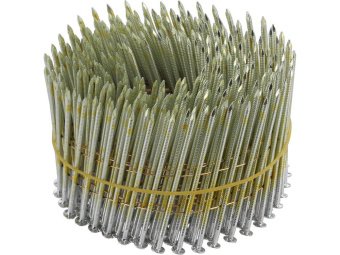 Цвяхи барабанні до пневматичного пістолета VOREL L=70мм, Ø=2.5мм, кут 15-16˚, 3600шт (YT-09213-09214