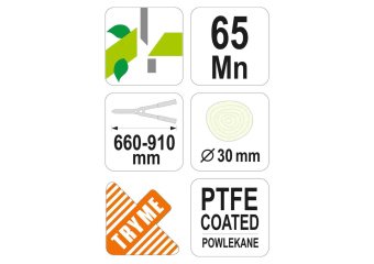 FLO Сікатор до гілок d= 30 мм, з телескопічними ручками l= 660-910 мм  | 99119