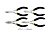 VOREL Плоскогубці, щипці, бокорізи міні , l= 125 мм, Набір 4 шт.  | 42308