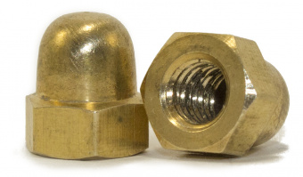 Гайка латунная колпачковая Din 1587 M6 (уп 200 шт.)