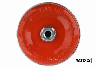 YATO Щітка зачисна зі сталевих плетених дротів "чашка" до КШМ YATO : Ø=125 мм, гайка- М14  | YT-4769