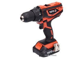 YATO Шуруповерт-дриль акумуляторний YATO : 18V, Li-Ion, 2 Агод, KM- 40 Нм, патрон Ø≤13 мм  | YT-8278
