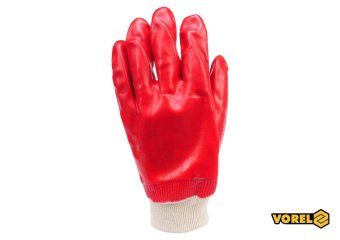 VOREL Перчатки маслобензостойкие красные 10,5' 74150